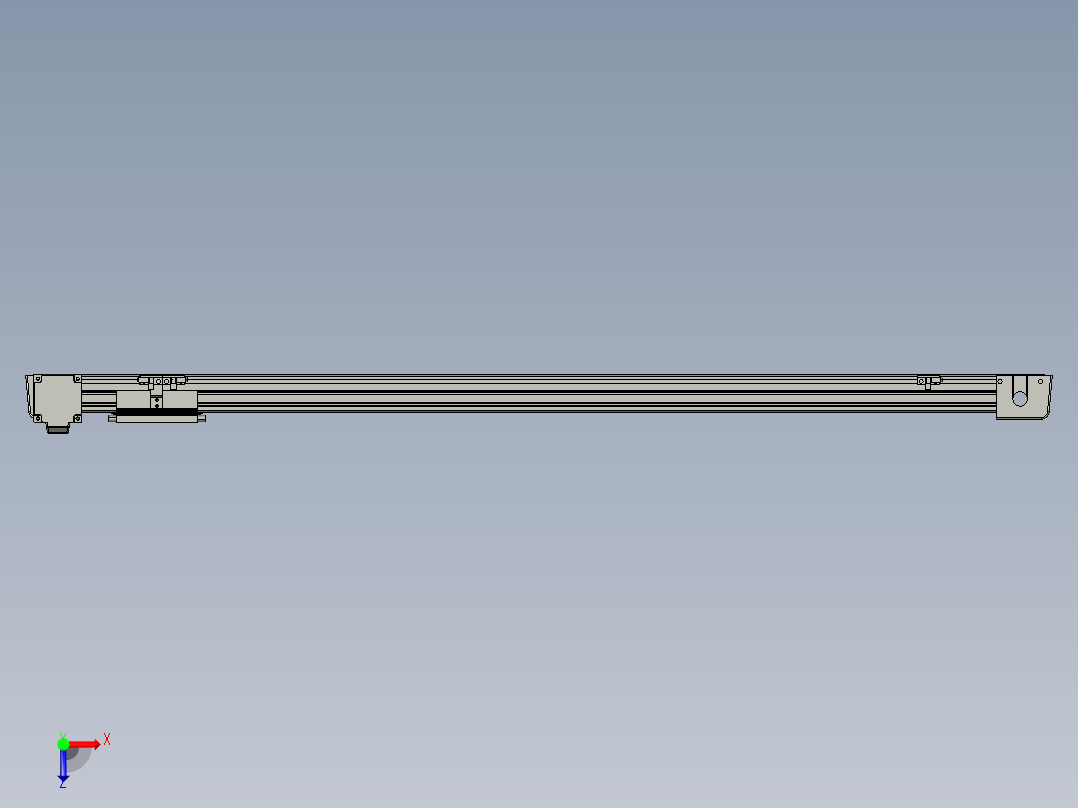 威洛博LB.GB同步带传动--欧规系列EBF5-L11-S950-BR-P20-C4俯视图