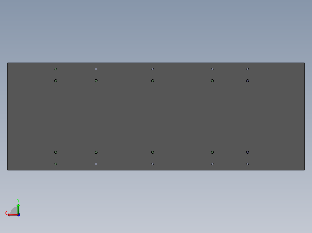 外管整体喷砂治具后视图