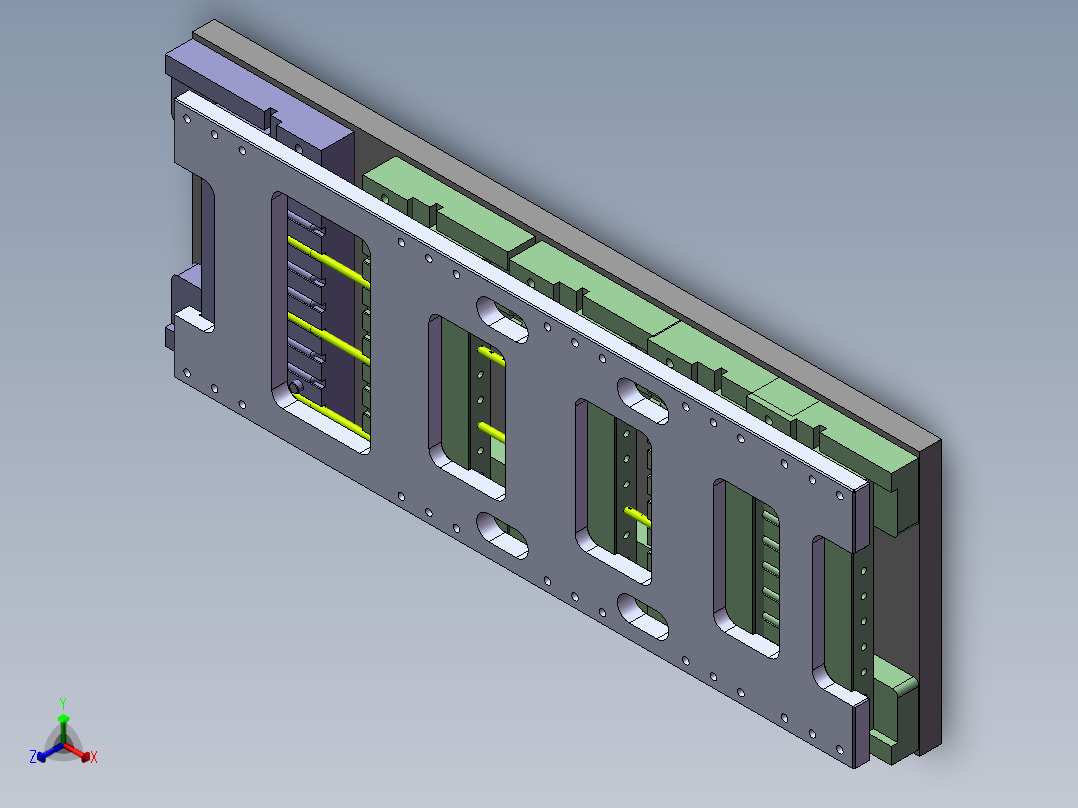 外管整体喷砂治具正等轴测图