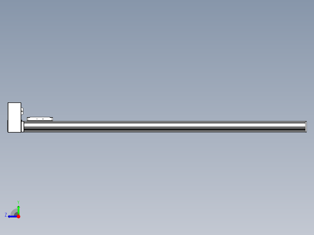 同步带全封闭直线模组TPA-HCB-105D-90-L1200-RU-Y-P20-N3右视图