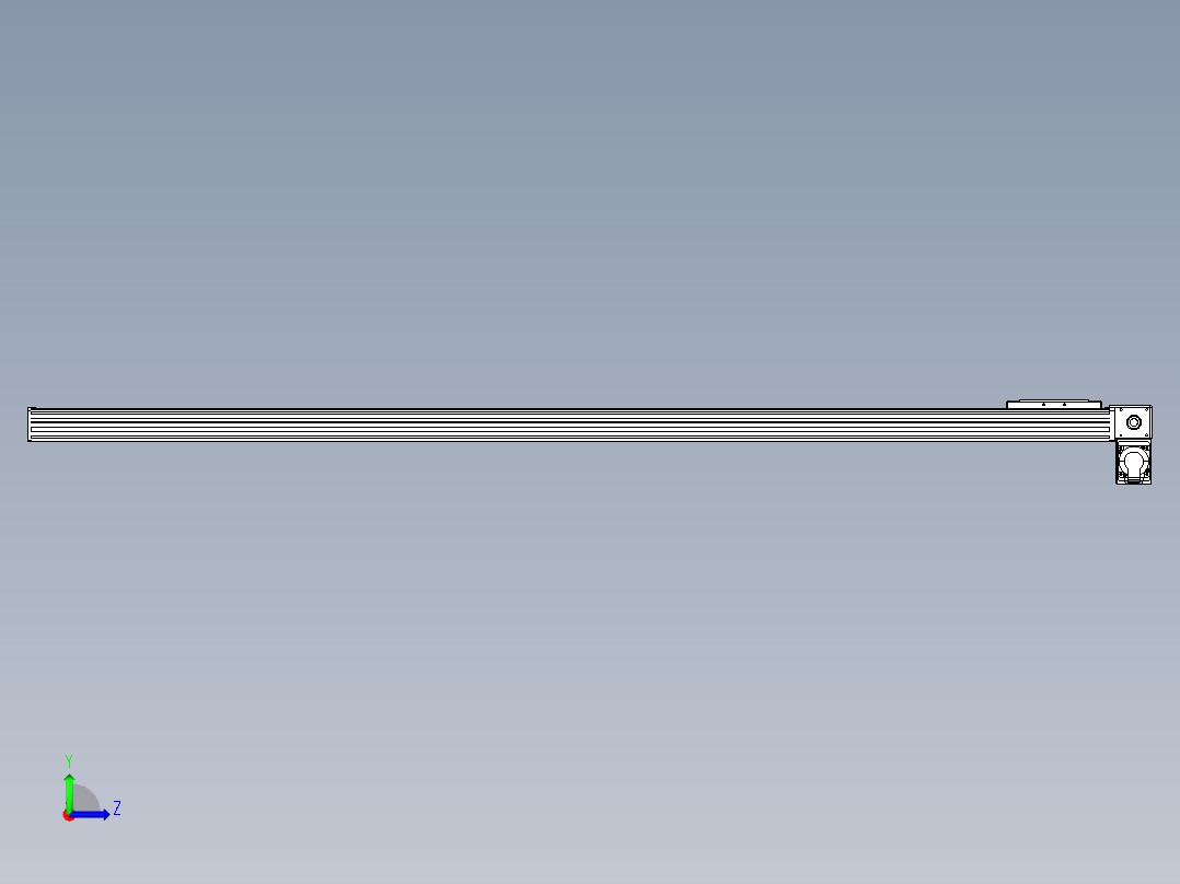 同步带全封闭直线模组TPA-HCB-14D-120-L1800-RP-C-P40-N3左视图