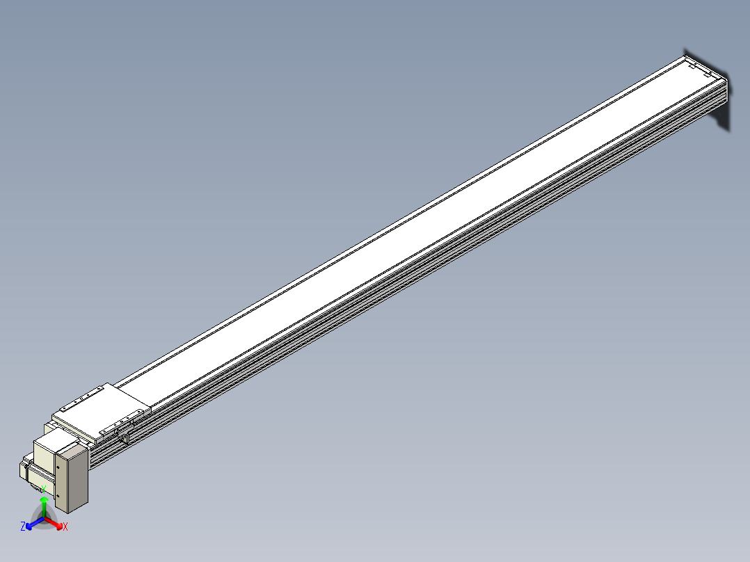 同步带全封闭直线模组TPA-HCB-14D-120-L1800-RP-C-P40-N3正等轴测图
