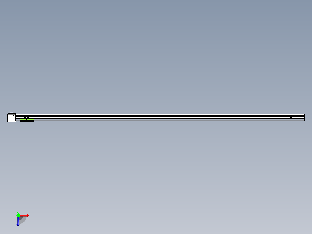 同步带滑台-半封闭B13-L90-S2650-L-Z86-D3俯视图