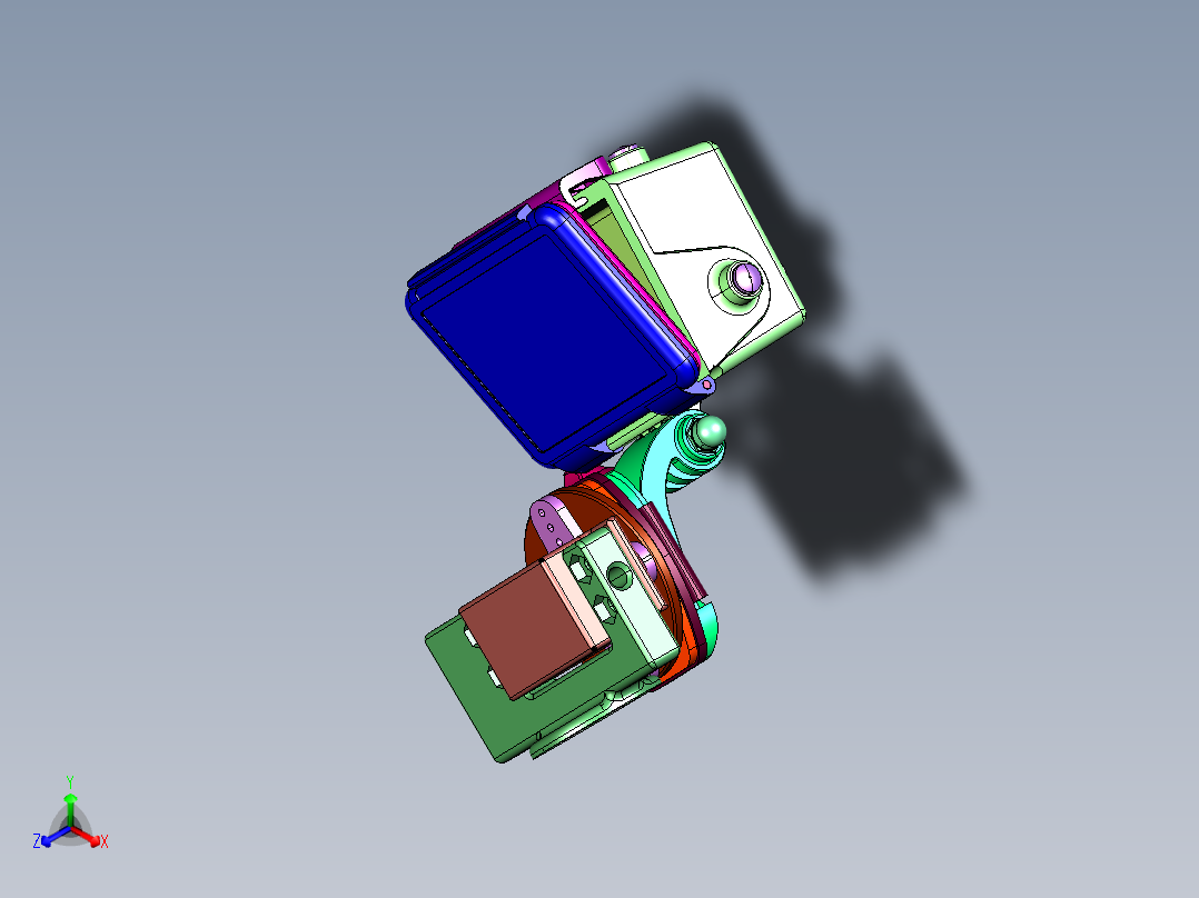 直播防水骑行运动相机正等轴测图