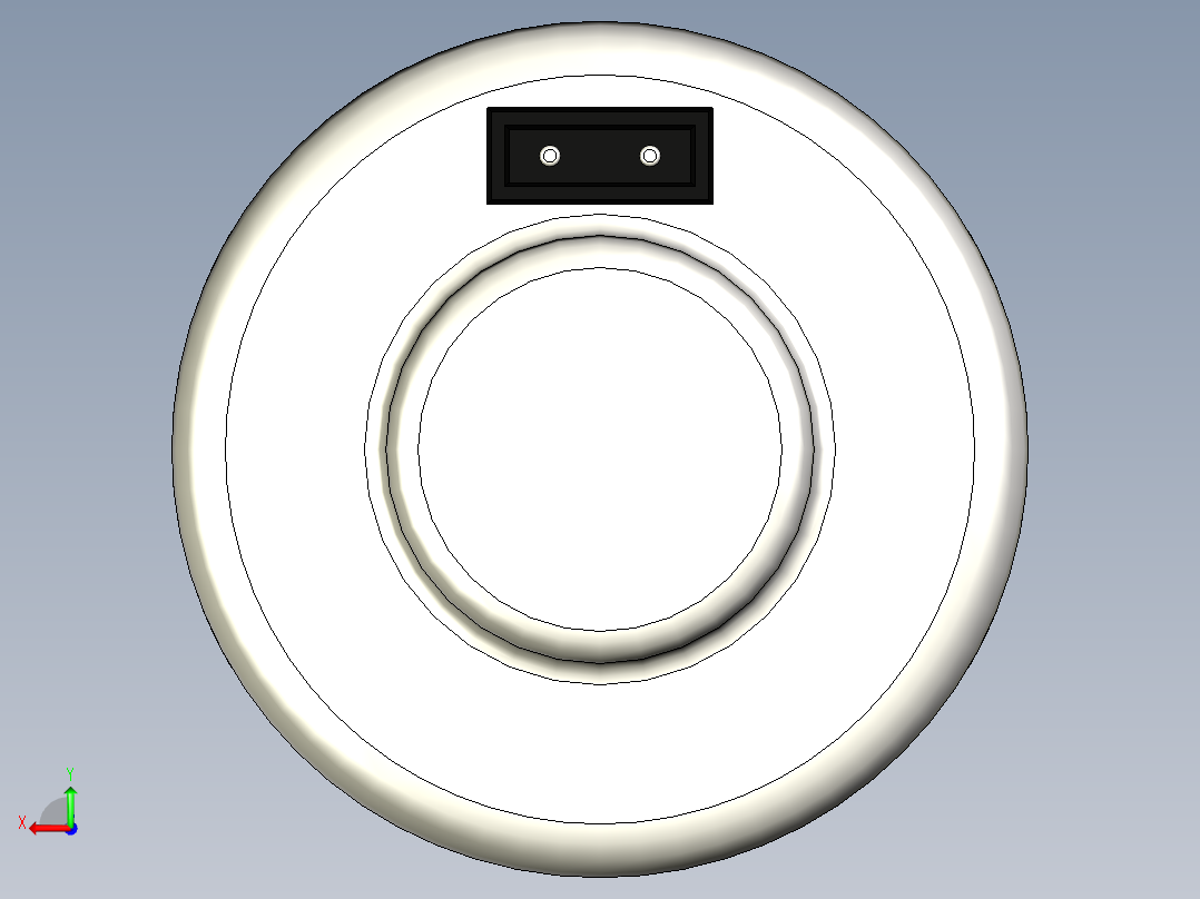 电动马达4＂x2＂后视图