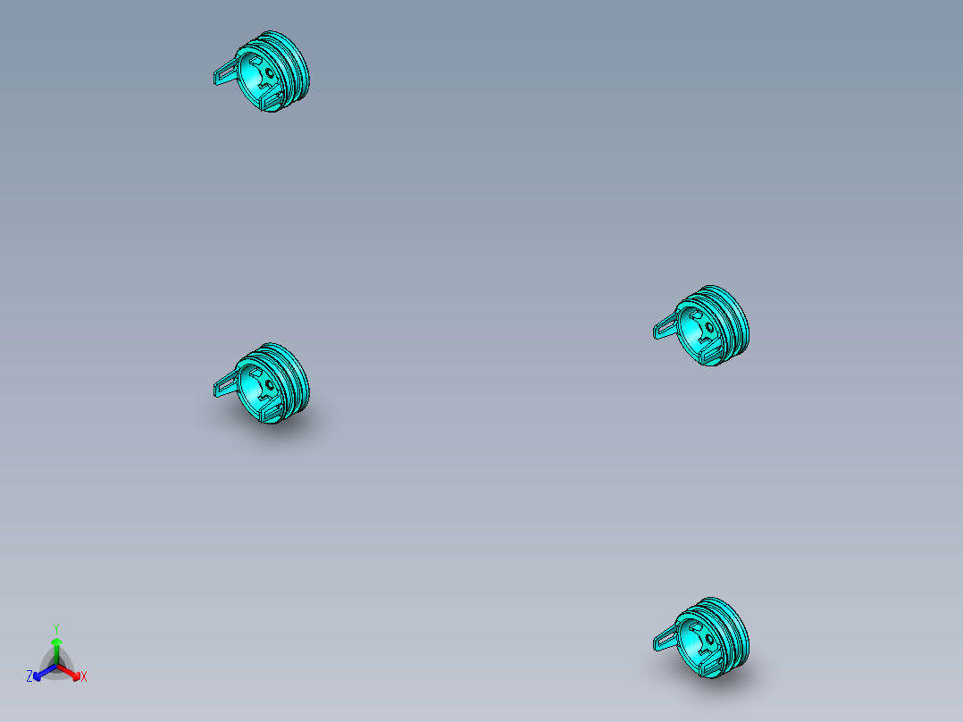 大型塑胶件设计参考模型-injection-mold-example-39正等轴测图