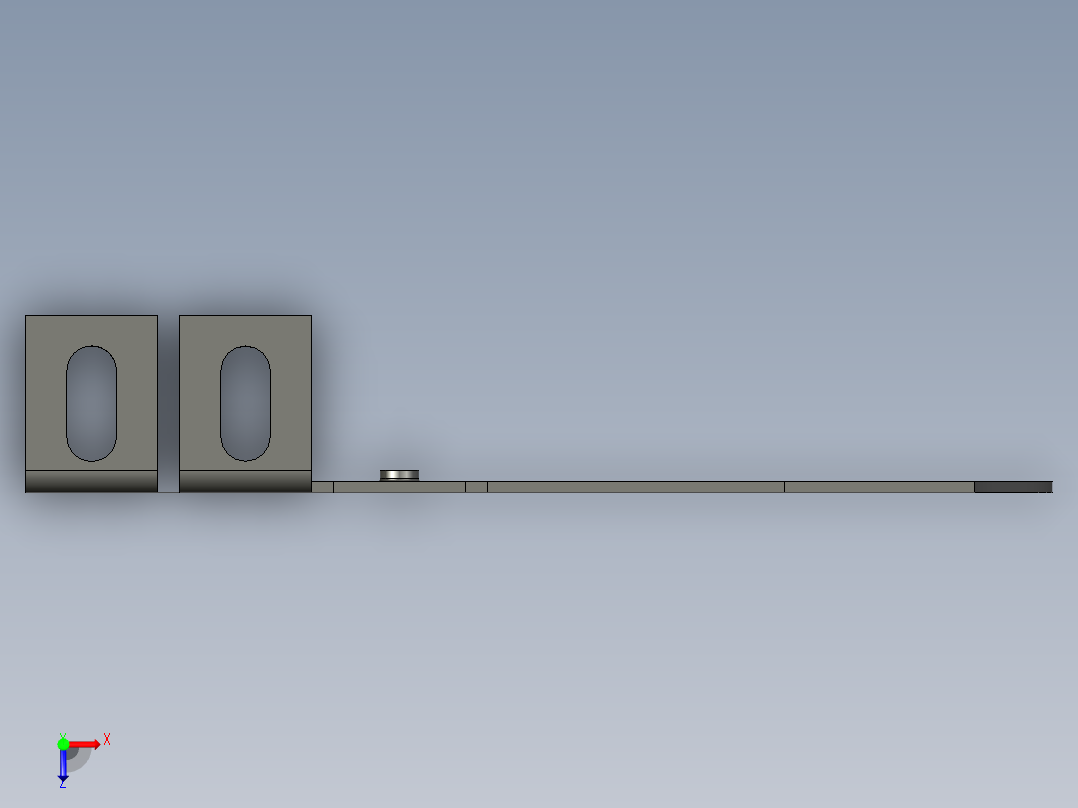 调节夹级进模（CAD图+UG三维）俯视图