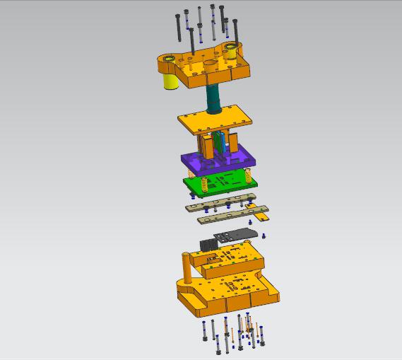 调节夹级进模（CAD图+UG三维）