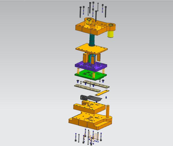 调节夹级进模（CAD图+UG三维）
