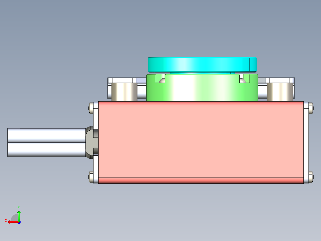 威洛博LNR电动转台LNR10-H-K-S-N-3后视图