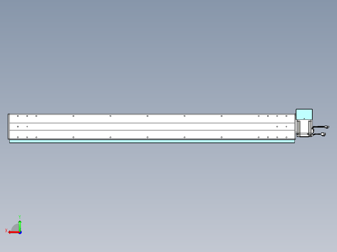 威洛博VBC同步带传动一无尘环境VBC14-L45-S1250-BRD-ZP75-C3后视图