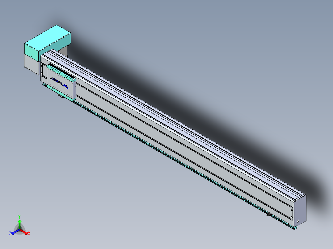 威洛博VBC同步带传动一无尘环境VBC14-L45-S1250-BRD-ZP75-C3正等轴测图