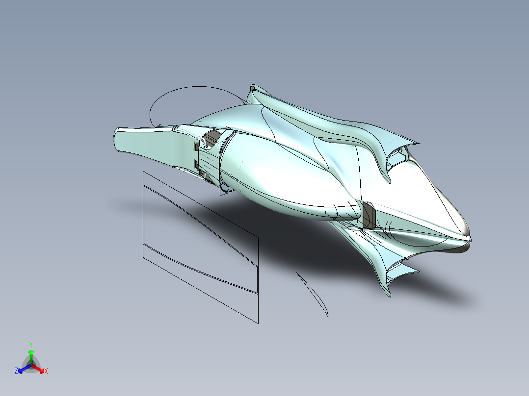 北极光正等轴测图