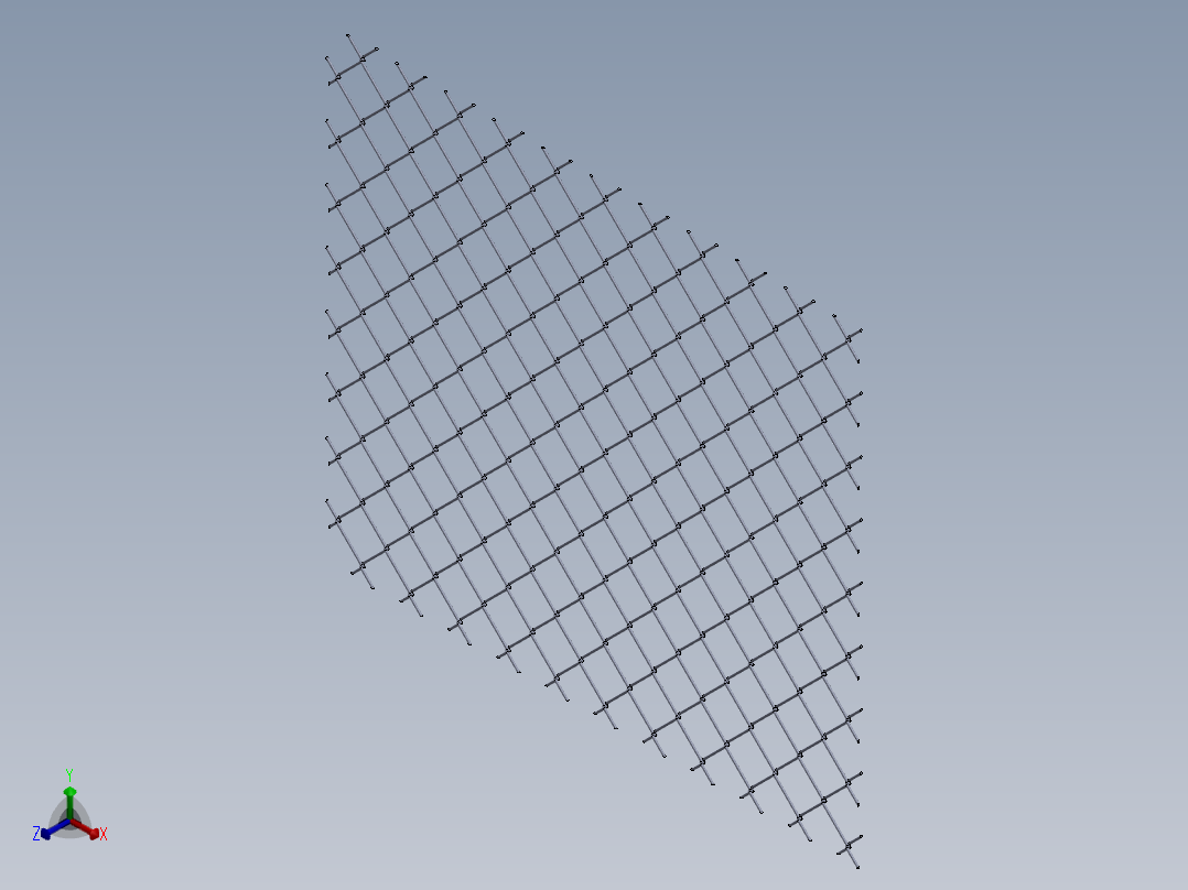 针织网40-40-2正等轴测图