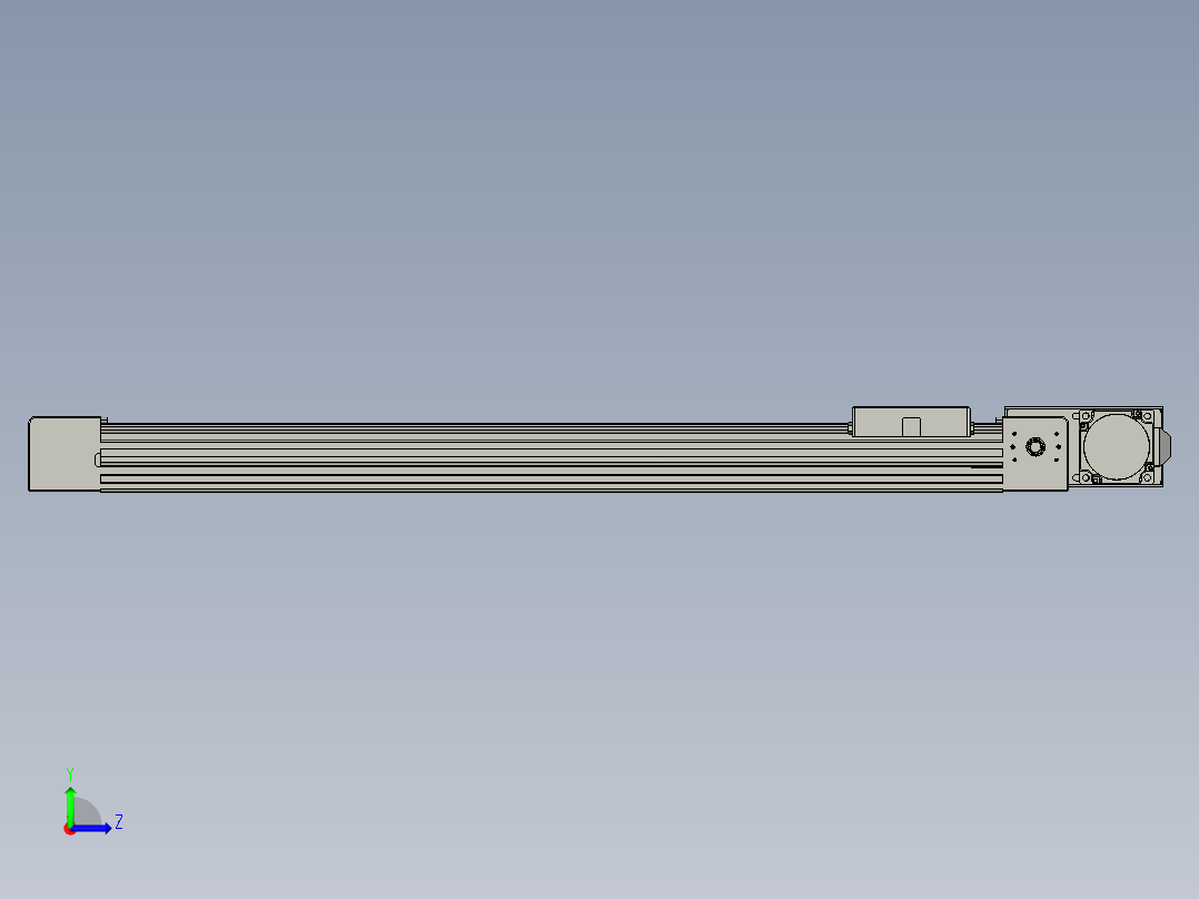 威洛博直线电机模组EB4-L40-S550-BL-57-MS3左视图