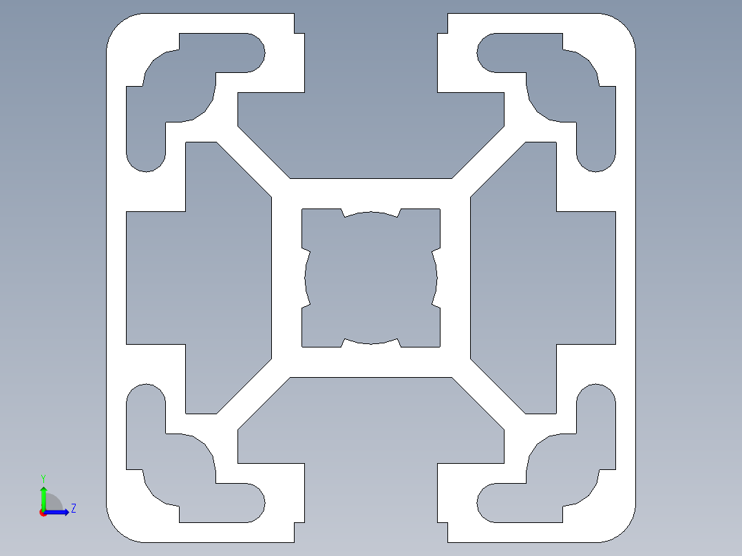 型材-BR 40X40L 2N KJN993187.STEP左视图