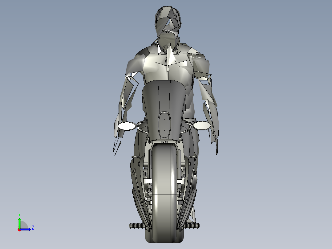 电动自行车 摩托车 (5)左视图