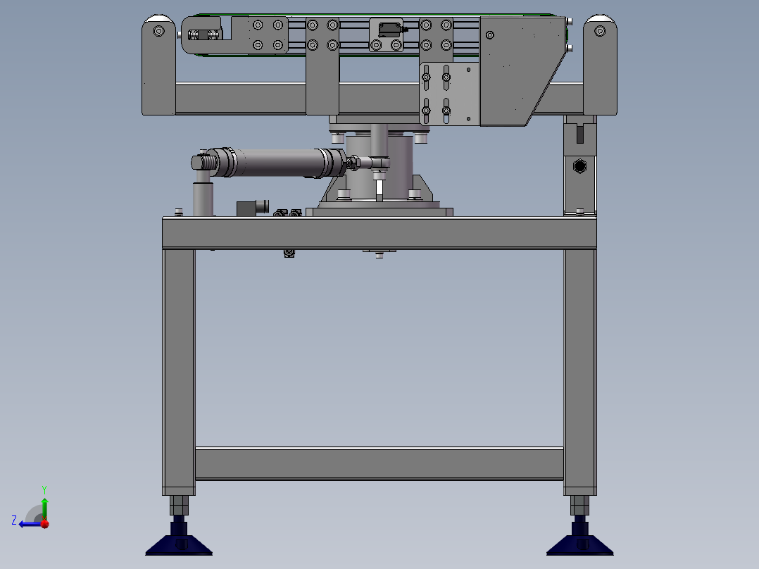 90度旋转输送机sw18可编辑右视图