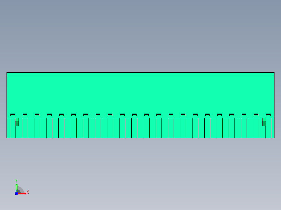DEGSON 2EDG 系列 5.08mm 可插拔接线端子组-2EDGKC-5.08-22P-14-00AH前视图