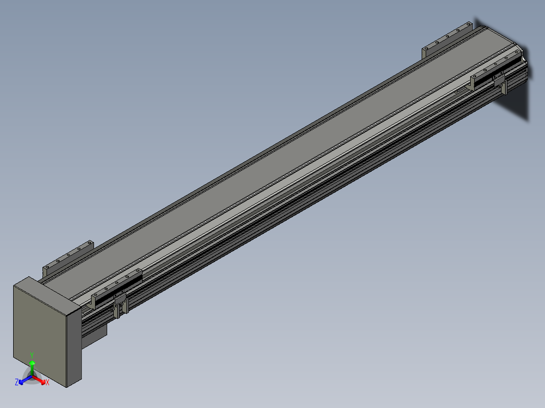 直线模组LHA170-S1200-D设计图纸