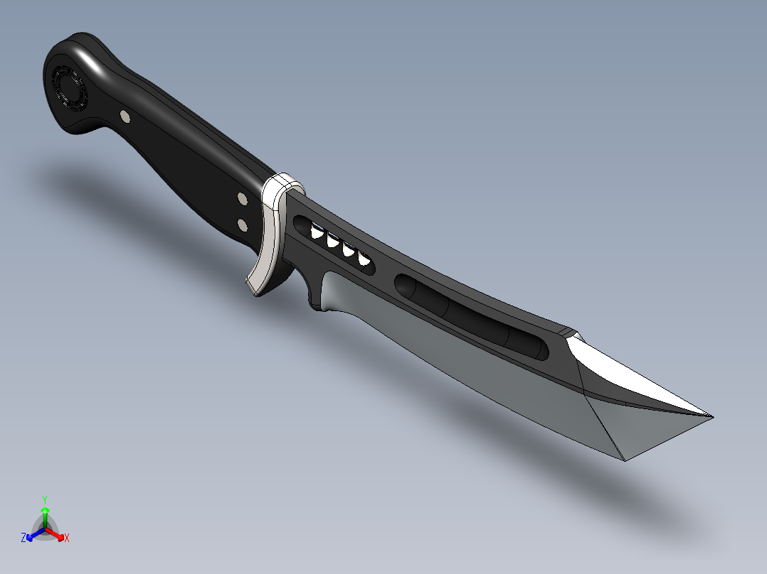 UC3016刀具模型正等轴测图