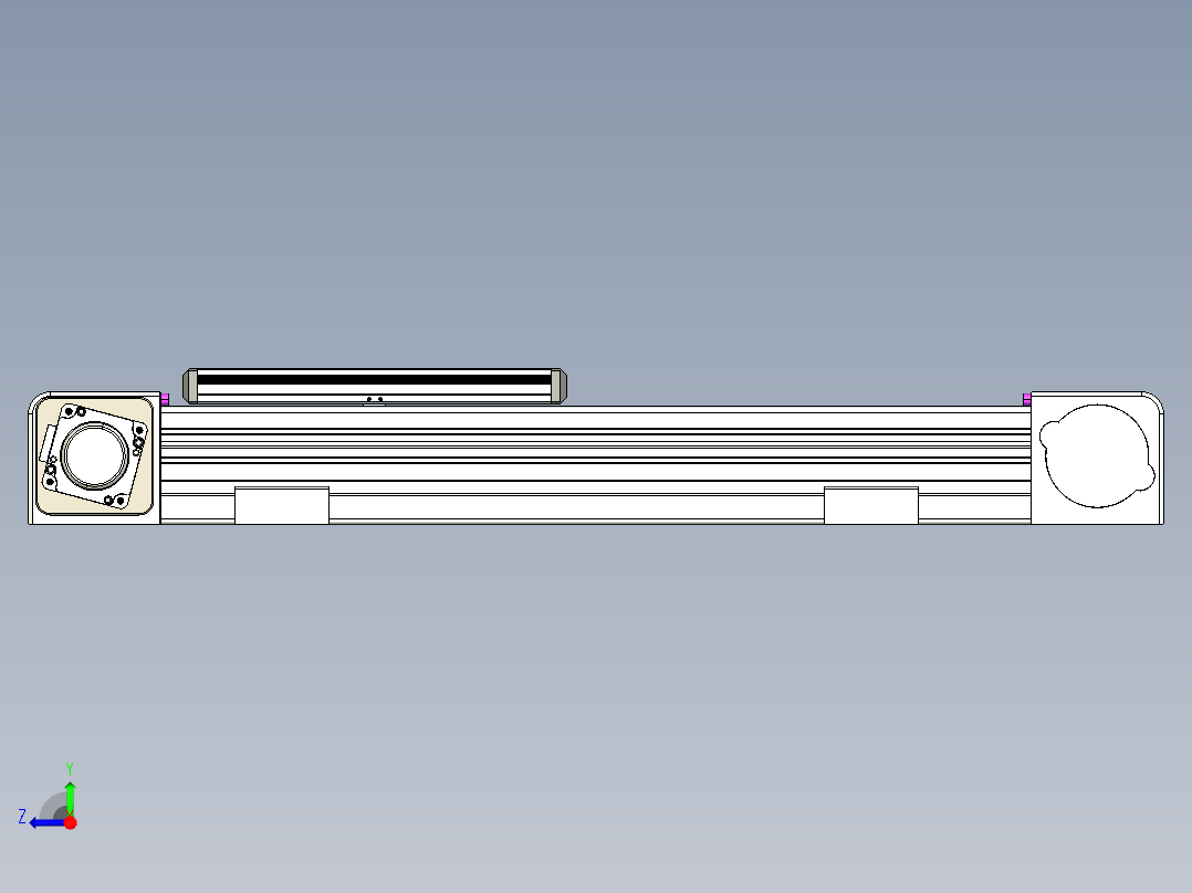 同步带滑台-欧规B8-L176-S300-L-ZP40-D3-N5右视图