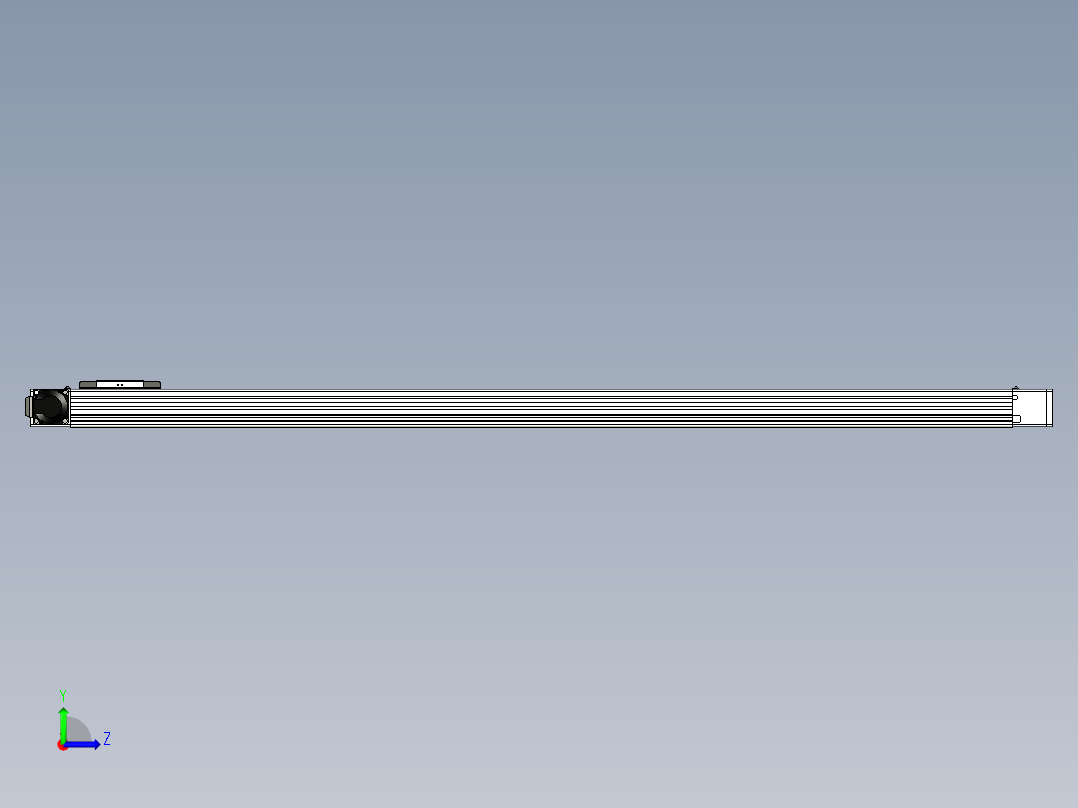 同步带滑台-欧规BC6-L120-S1450-L-P40-D3左视图