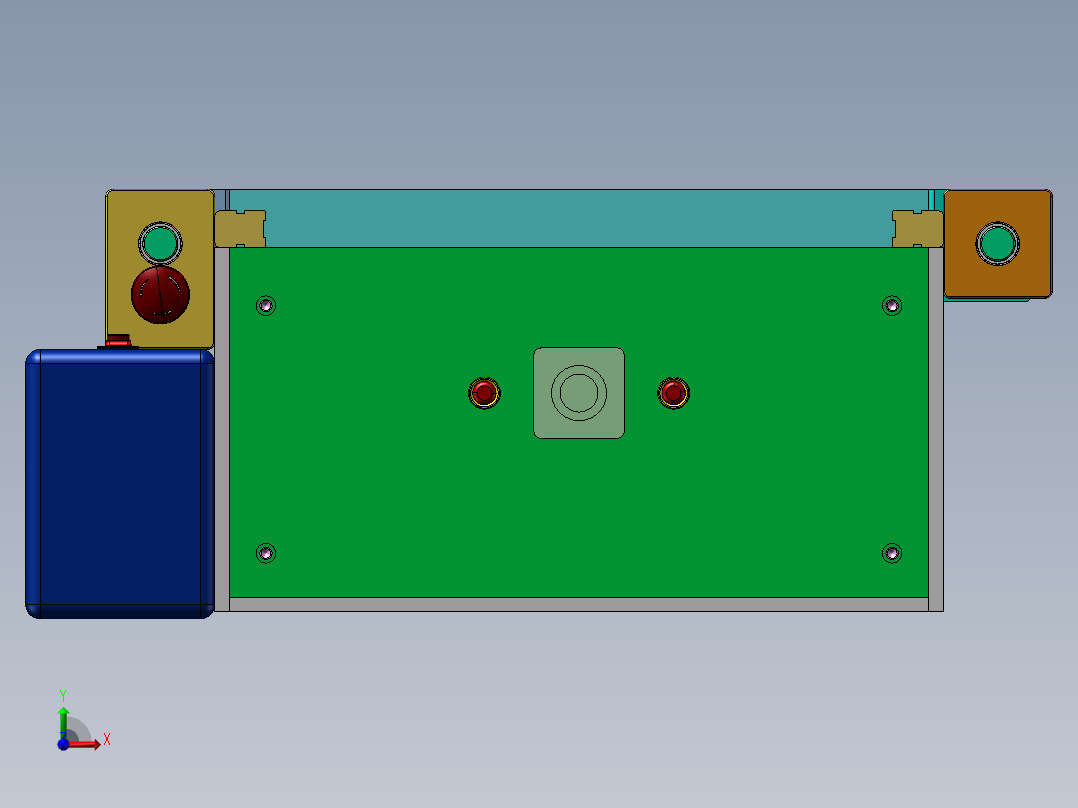塑胶注塑件热切水口机前视图