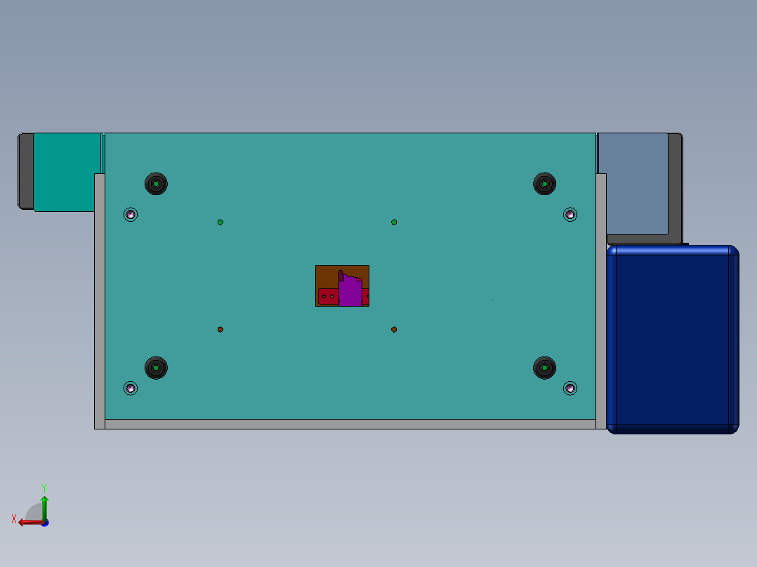 塑胶注塑件热切水口机后视图