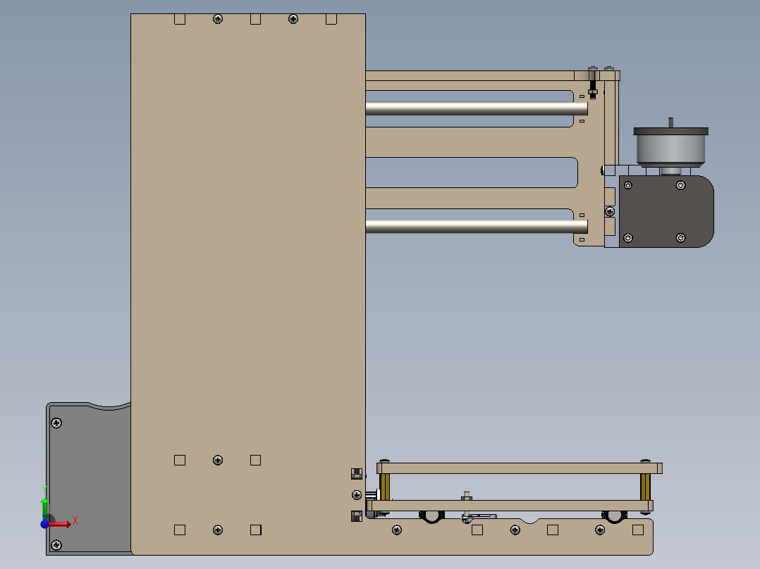 巧克力3d打印机前视图