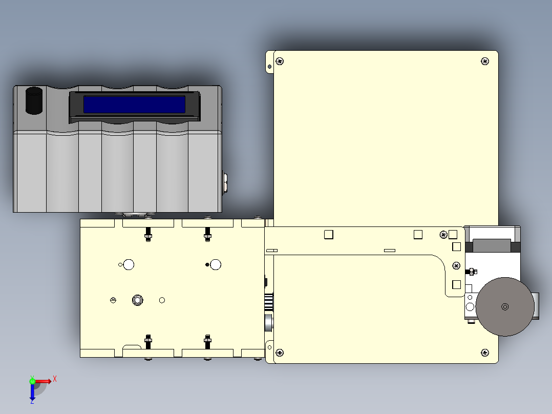 巧克力3d打印机俯视图