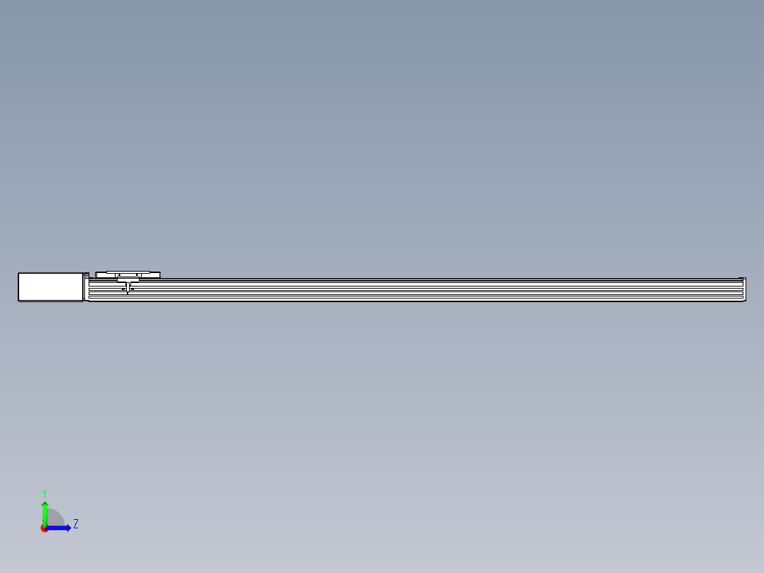同步带全封闭直线模组TPA-HCB-110D-90-L1300-MR-C-P40-N3左视图