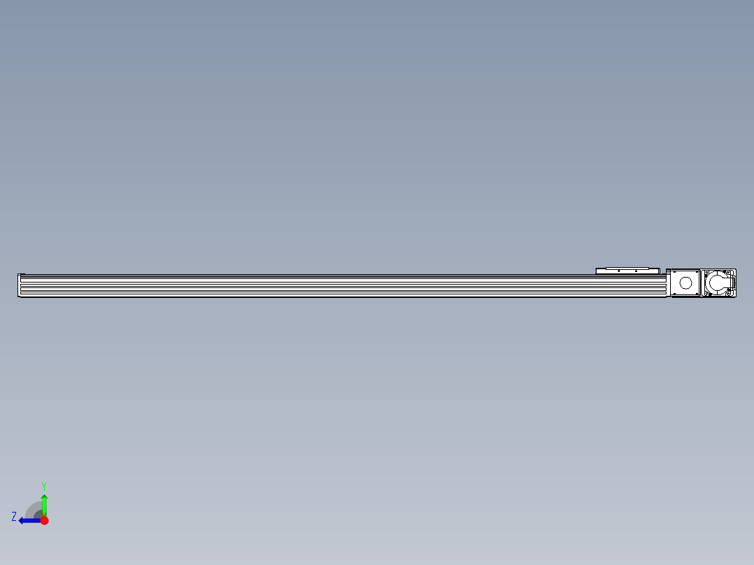 同步带全封闭直线模组TPA-HCB-110D-90-L1300-MR-C-P40-N3右视图