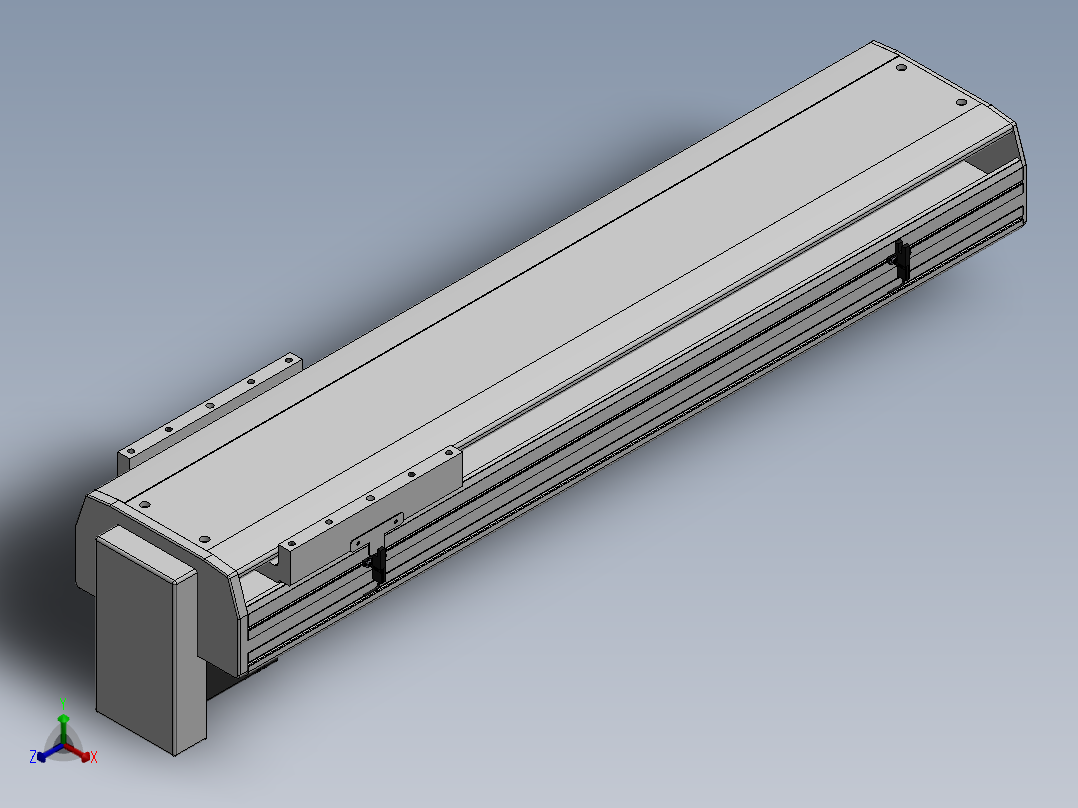 精密模组MY220-T10-700L-BM-P75B-C4-C正等轴测图