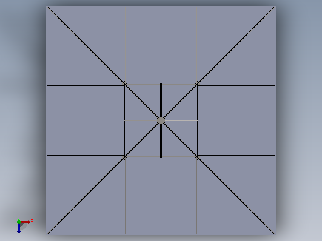 金属结构俯视图