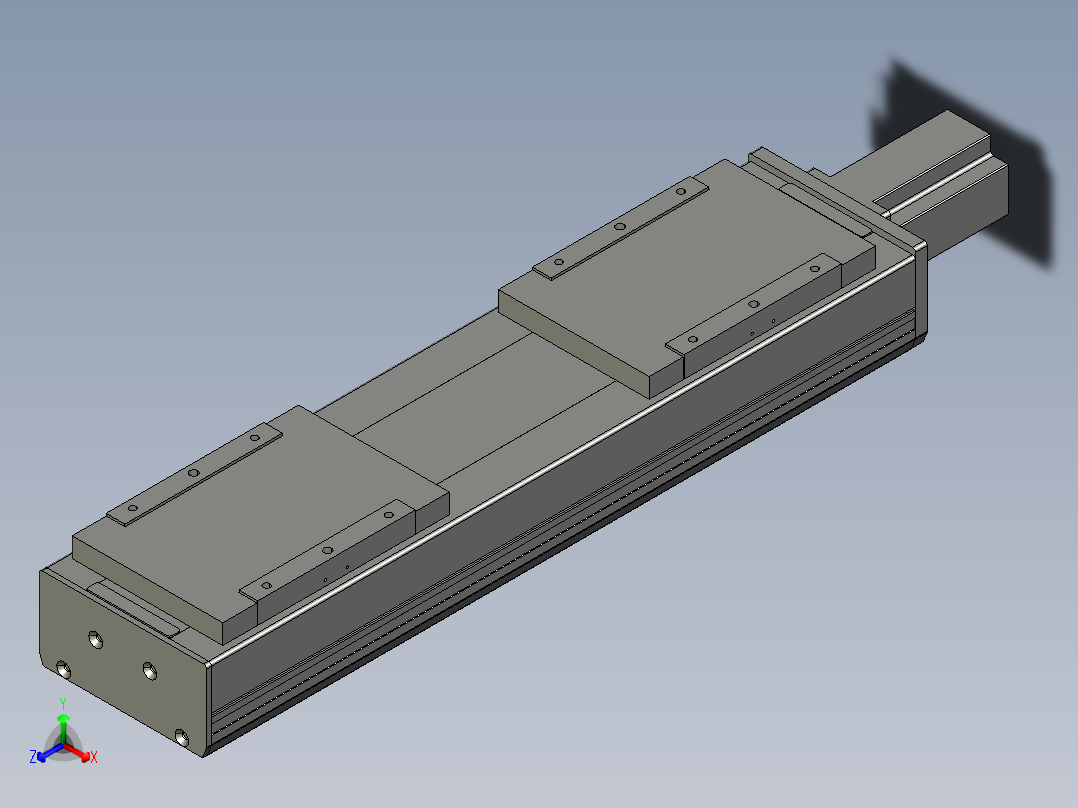 直线模组LHC17-S400-M设计图纸