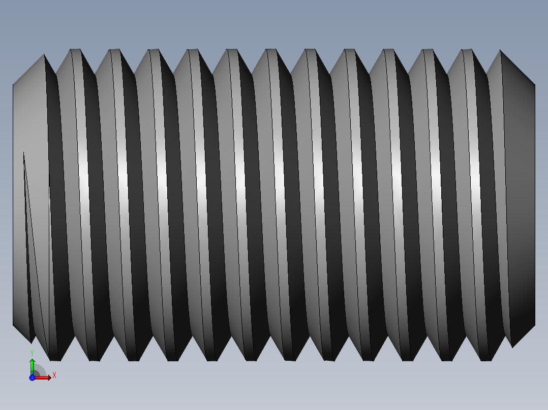 DIN 913-ISO 4026 固定螺钉-M24 L=40.SLDPRT前视图