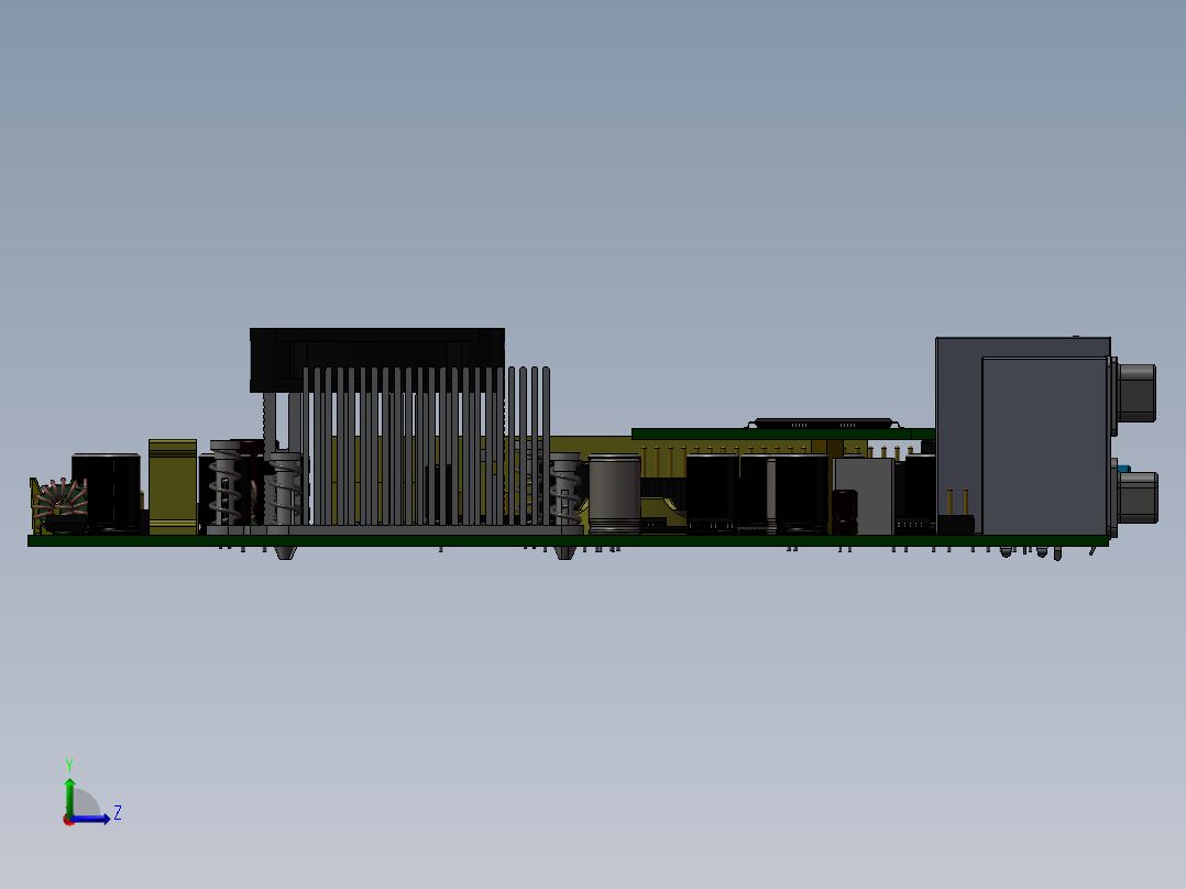 英特尔主板左视图