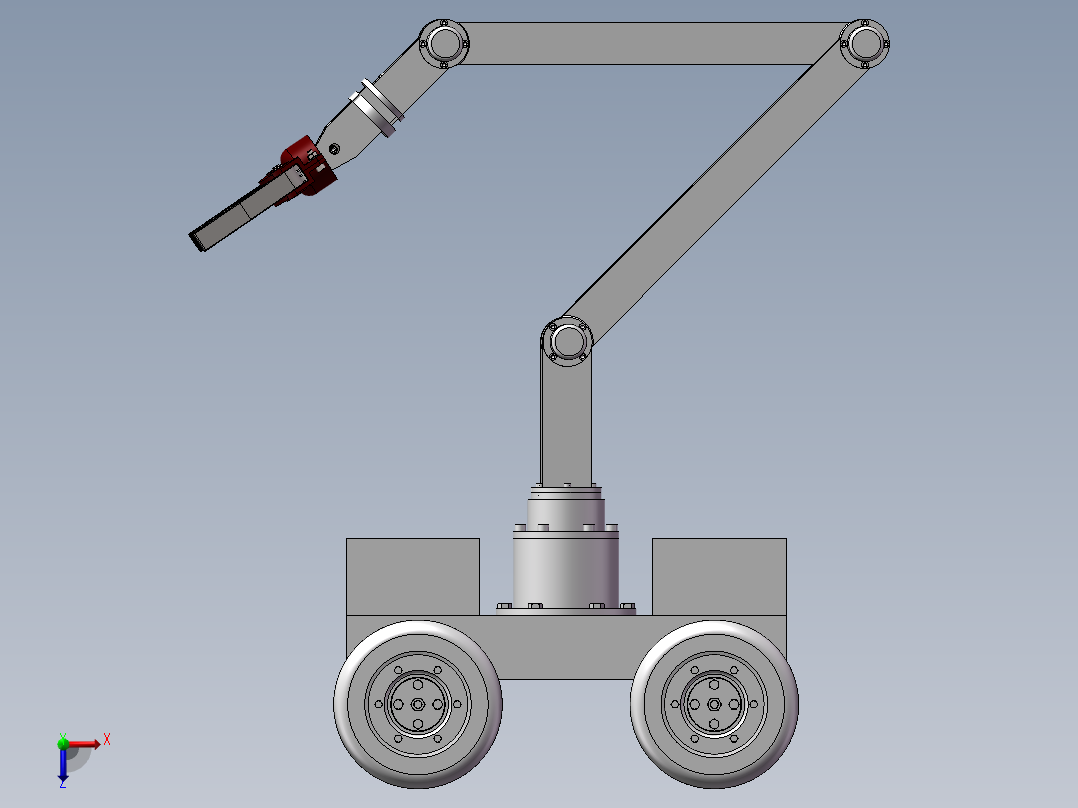 草莓采摘机设计俯视图