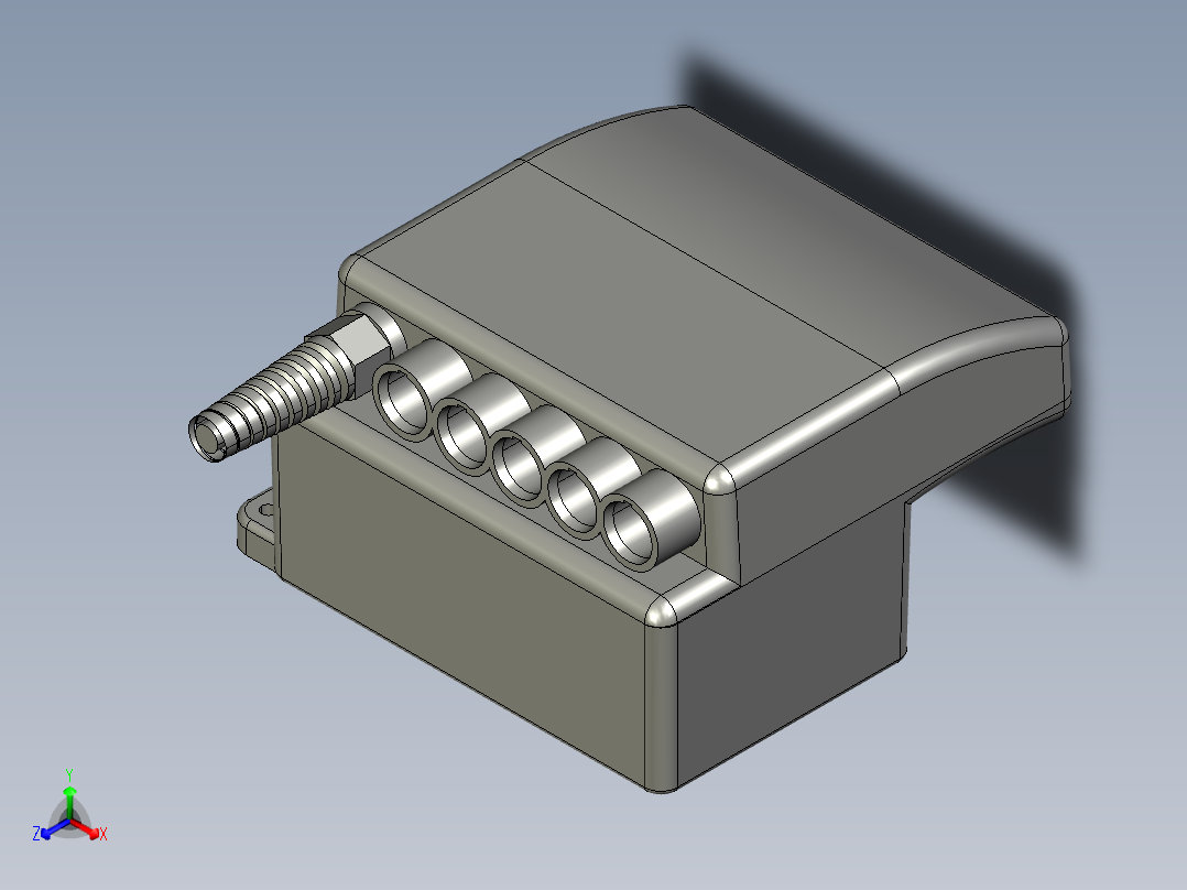 上银线性制动器STEP_LAK4正等轴测图