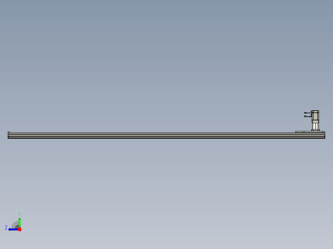 东锦齿条传动DH175G-L167-S3200-BU-减速机+750W.STEP右视图