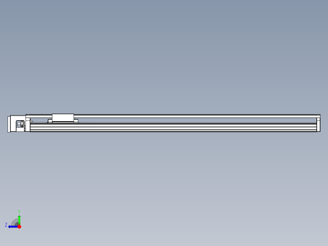 TPA-KNR-130E-2525C-L1250A1-M-H75-N3线性模块铝制底座右视图