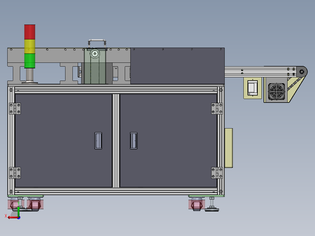 ol撕膜机（sw18可编辑+工程图）后视图