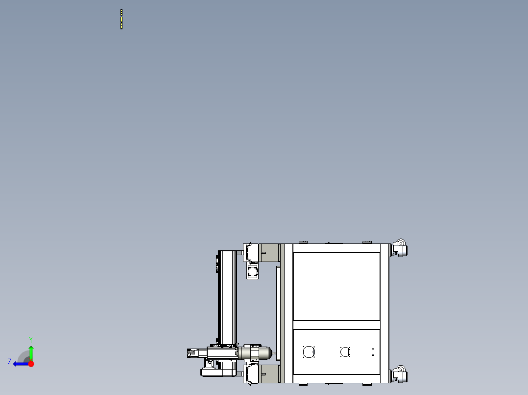 B3_CNC9060数控铣床右视图