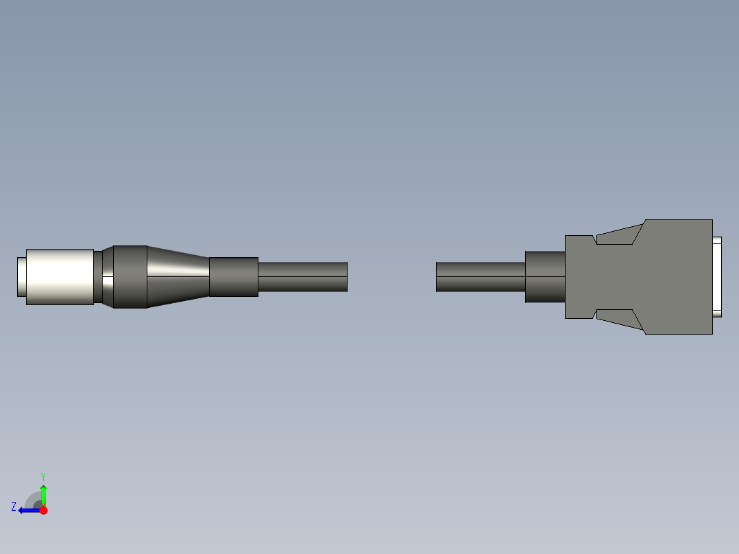 基恩士CV-C3R_7R_12R_kc图纸模型右视图