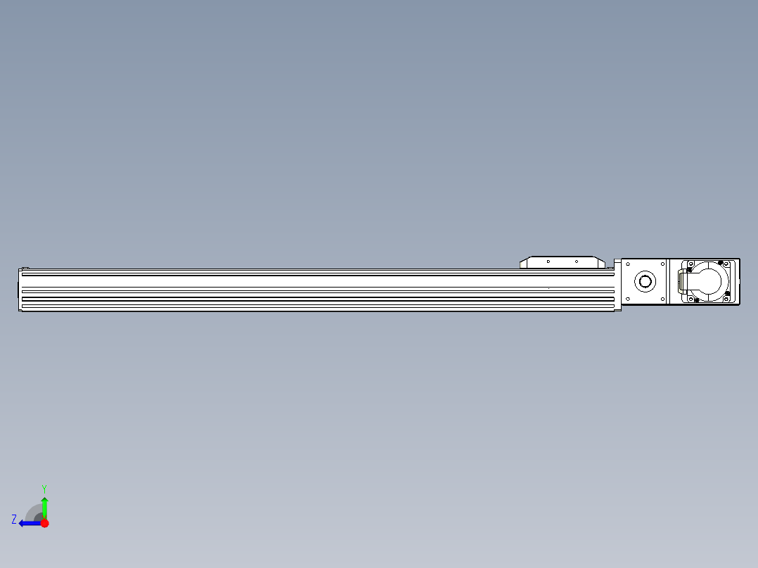 同步带全封闭直线模组TPA-HCB-85D-90-L650-MR-C-P20-N3右视图