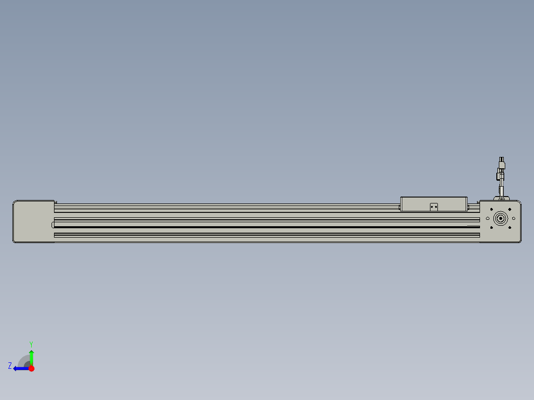 威洛博直线电机模组EB6-L140-S650-L-P40-MS3右视图