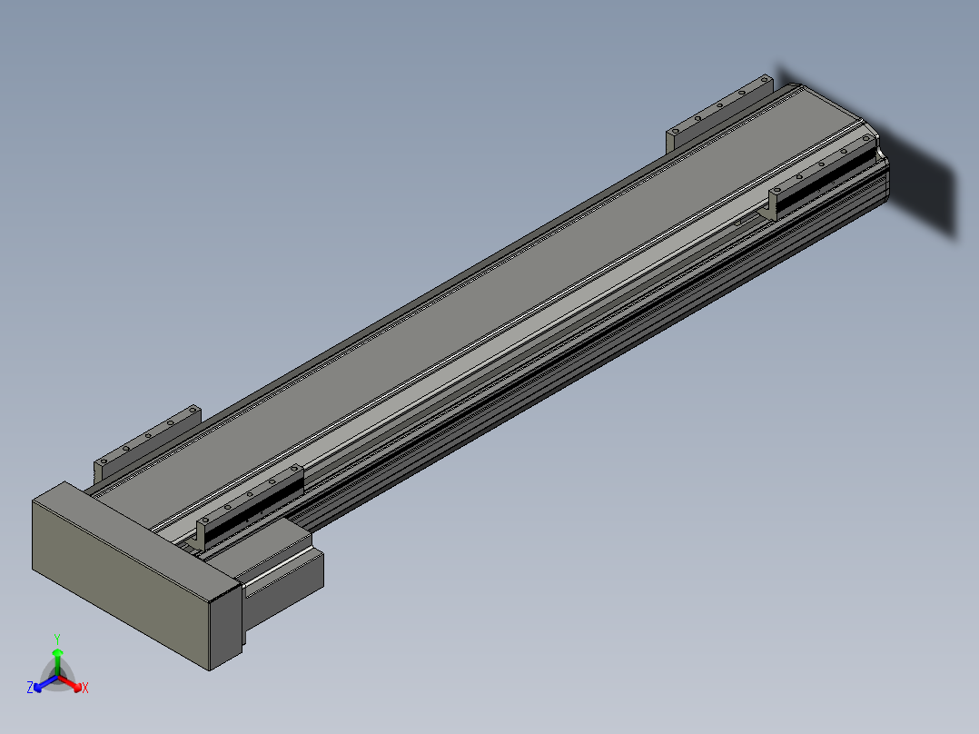 直线模组LHA170-S850-L设计图纸正等轴测图