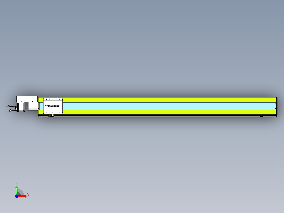 威洛博VBC同步带传动一无尘环境VBC17-L45-S1950-BR-ZP75-C3前视图
