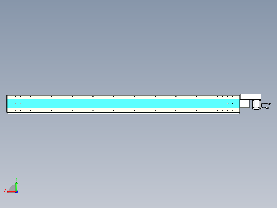 威洛博VBC同步带传动一无尘环境VBC17-L45-S1950-BR-ZP75-C3后视图
